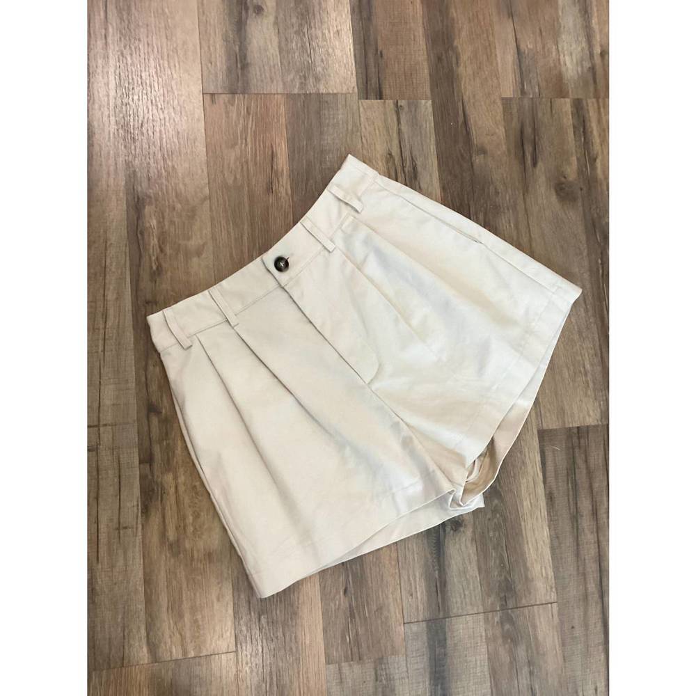NEW MITTOSHOP women's pleateds shorts in sand white